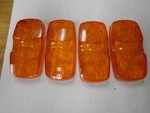 Nos! Lot Of 4 Signal-stat 9007A Amber Replacement Lens. Fixed Price $16.50.