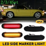 2/3SET For 1990-2005 Mazda Miata MX-5 Smoked Led Side Marker Light Red Amber. Fixed Price $89.29.