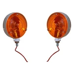 Amber Lens White Frame Fits Ford Case Ih Kubota John Deere Tractor Hazard Light. Fixed Price $34.99.