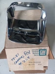 Gm Nos 459154 Camaro Parking Lamp Bezel Chrome 78 79 80 81 Rh. Fixed Price $69.00.