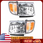 Fit 1997 - 2000 Toyota Tacoma 2WD Without Prerunner Corner Head Light Combo Set. Fixed Price $95.99.
