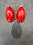 Vintage Signal Stat No. 9 Tear Drop Side Marker Turn Clearance Light Red Set. Fixed Price $88.88.