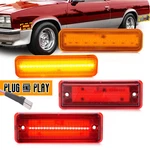 Amber/red Led Side Marker Parking Lights Set For El Camino & Caballero 78-87. Fixed Price $36.96.