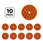 United Pacific 3/16" Round Center Bolt Reflector - Pack Of 10. Fixed Price $18.00.