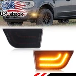 2X Smoked Amber Led Front Side Marker Signal Lights Ford Maverick 2022-2025. Fixed Price $54.99.