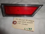 1970-72 Olds 88 Starfire Left Rear Marker Light (red) Guide 35, # 5962831. Fixed Price $36.79.