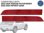 Rear Bumper Reflector Fits 2022-2024 QX60 Pathfinder 265606TA0A 265656TA0A Pair. Fixed Price $35.40.