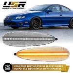 Clear Front Bumper Side Marker Light W/ Amber Led Pair For 04-06 Pontiac Gto. Fixed Price $34.95.