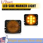 2/4/6 For 07-18 Jeep Wrangler Jk Amber Led Fender Side Marker Turn Signal Lights. Fixed Price $55.09.