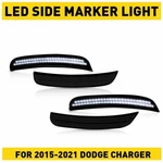 Auxito For 2015-2022 Dodge Charger Smoked Lens Front Led Side Marker Lights 4PCS. Fixed Price $36.09.