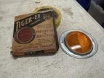 Vintage Tiger-ey Plastic Reflector NO.100-0 Do-ray Original Box Amber. Fixed Price $20.00.