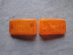 Volvo 140 Used Original Front Amber Hella Side Marker Light Lenses 682772. Fixed Price $20.00.