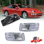 2X Clear Front Bumper Signal Lights For 90 91 92 93 94 95 96 Nissan 300ZX Z32. Fixed Price $49.99.