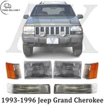 Headlights Assembly + Corner & Signal For 1993-1996 Jeep Grand Cherokee. Fixed Price $128.00.