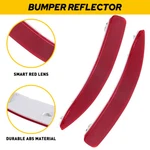 1/2X Fit Bmw X5 E70 06-2013 Set Rear Bumper Reflectors Brake Stop Light Red Len. Fixed Price $12.34.