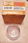 2.5" Plastic Beehive Lens-vintage Yankee 4701W. Fixed Price $24.00.