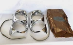Nos 1967 Ford Galaxie Trim Bezel Headlamp Moldings Surround. Fixed Price $635.00.