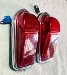 Jaguar Xjs XJ6 Oem Pair Lucas L824 Rear Side Red Marker Lights W/ Chrome Bases. Fixed Price $58.99.