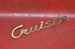 Nos Studebaker Gold Land Cruiser Fender Trim Emblem Script Logo 7" Long Vtg 50S. Fixed Price $106.25.