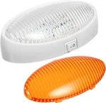 Partsam Oval Led Rv Exterior Porch Utility Light With Switch 12V White Base. Fixed Price $21.41.