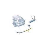 New Volkswagen Teramont Rear Right Center Bumper Reflector 3CN945104A No Duty. Fixed Price $66.11.