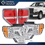 Fit 09-14 Ford F150 Pickup Clear Headlights & Red Tail Brake Lamp Set. Fixed Price $133.95.