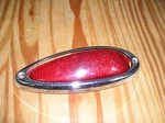 Genuine Porsche 356A, Right Teardrop Taillight Swf K3260 Lens And Cover. Fixed Price $35.00.