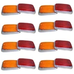 Side Marker Lens / Reflectors Silver Base Trim Vw Type 2 Bus 1970-1979 16 Pcs. Fixed Price $135.45.