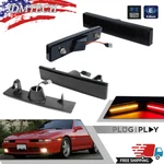 Black Front & Rear Led Side Marker Lights Set For 1986-1992 Toyota Supra MK3 A70. Fixed Price $39.99.