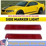 Auxito Ford Mustang 2010-2014 Pure Red Housing Side Marker Lights Smoke 2PCS. Fixed Price $14.99.