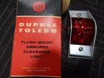 Dupree Toledo Flush Mount Clearance Light Lens Only For 510-R6 Cab Marker. Fixed Price $6.00.