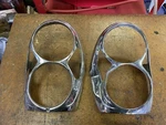 Vintage 1965-73 Mercedes Benz Headlight Bezel Original Ring Oem 250 280SE Pair. Fixed Price $120.00.