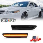 2X Smoke Front Amber Led Side Marker Light Turn Signal Lamp For 04-2008 Acura Tl. Fixed Price $18.99.