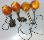 Stanley Honda Motorcycle Lights 60345 Turn Signals (3) Front Rear Amber Lens. Fixed Price $55.00.