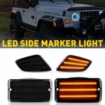 Auxito Smoke Led Bumper Signal +side Marker Light Fit 1997-2006 Wrangler Jeep Tj. Fixed Price $54.14.