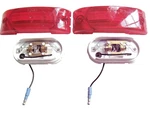 Grote Marker Lights, Base #4526 With Red Lexan Lens #9103, Lot Of. Fixed Price $29.95.