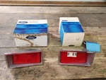 Nos Oem 1970 Ford Galaxie Rear Side Marker Lamp Pair & D0AZ-15A201-E. Fixed Price $125.00.