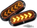 Tmh (pack Of 2 6 Inch Oval Arrow Amber Light Turn Signal Tail Indicator. Fixed Price $28.58.