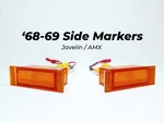 Front Side Marker Light Led '68-'69 Amc Javelin / Amx. Fixed Price $44.00.