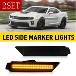 For 10-15 Chevy Camaro Smoke Amber Led Fender Lamp Front Side Marker Lights 2SET. Fixed Price $42.27.