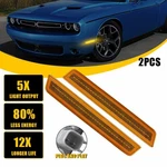2X For 2015-2022 Dodge Challenger Front Bumper Reflector Side Marker Light Lamps. Fixed Price $23.74.