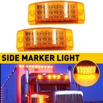 2X 6" Amber 21-LED Clearance Side Marker Lights With Turn And Strobe Mode 12-24V. Fixed Price $14.24.