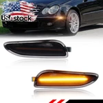 2X Smoke Lens Amber Led Front Side Marker Lights For 2003-2009 W209 Mercedes Clk. Fixed Price $27.99.