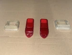 Mgb Original Lucas Rear Side Marker Light Lens Set And Reverse. Fixed Price $24.00.