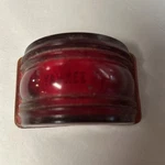 Vintage Yankee 75 Red Half-round Clearance Side Marker Glass Lens. Fixed Price $35.00.