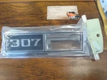 1968-69 Chevrolet Front Marker Light Bezel With Engine Size 307 Pair. Fixed Price $109.95.