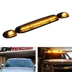 Smoked Lens 3PC Cab Roof Marker Running Lights W/amber Led Lamps For Truck Suv. Fixed Price $48.09.