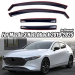 In-channel Fit Mazda 3 Hatchback 19-25 Smoke Tinted Window Visor Rain Guard. Fixed Price $49.64.